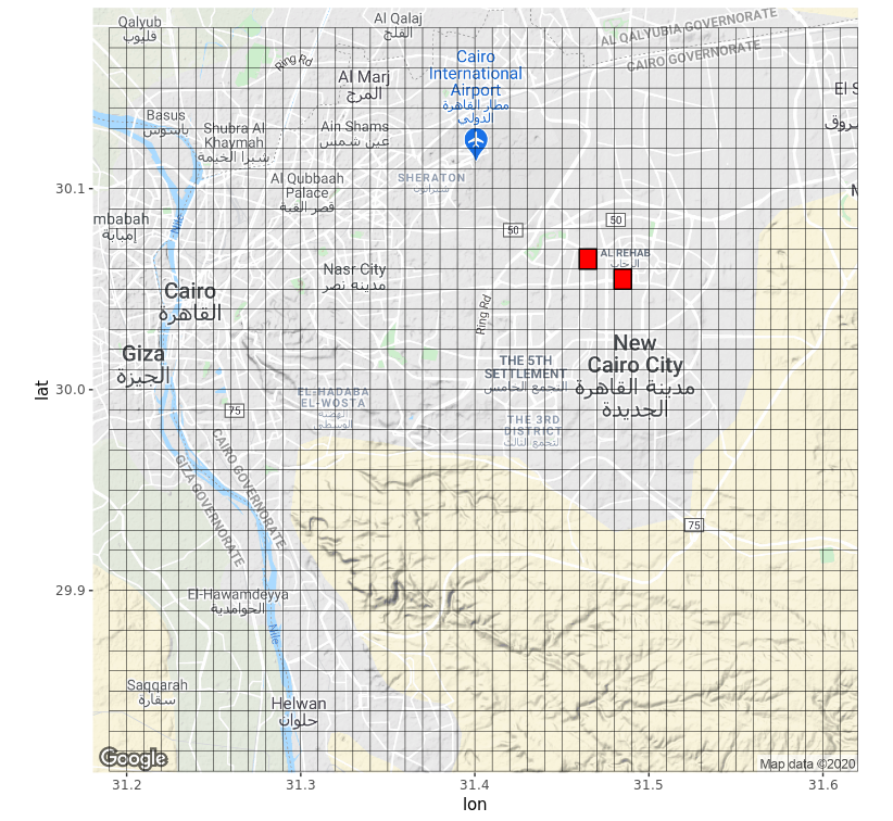 Uber Travel to Unique Locations: Cairo Grid